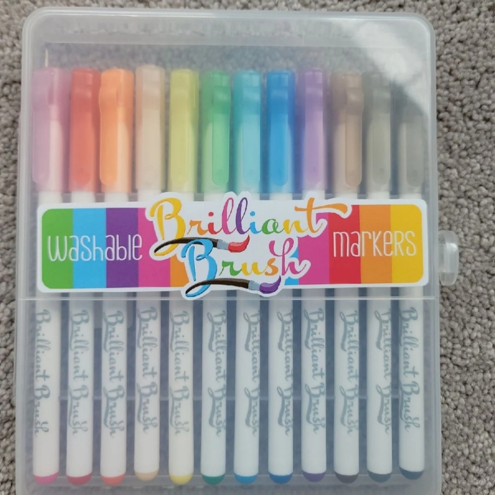 Brilliant Brush Washable Markers